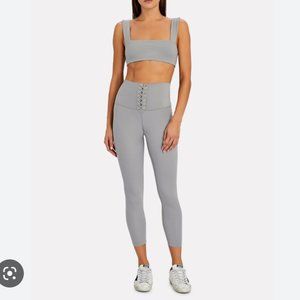 WeWoreWhat | Gray Lace-Up Legging | Small